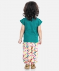 Heart Patch Top & Harem Pant Indo Western Clothing Sets