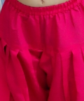 Kids Wear Pure Cotton Printed Top with Harem Pants-Purple