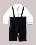 Black Suspender Set