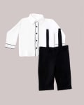 Black Suspender Set