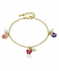 Charming Treats Butterflies & Pearl Charm Bracelet