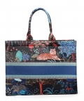 Canvas Aqua Girl Tote