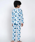 Organic Cotton Nightsuit Blue Clouds