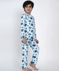 Organic Cotton Nightsuit Blue Clouds
