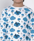 Organic Cotton Nightsuit Blue Clouds