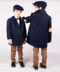 Boys Coat With Matching Hat And Scarf