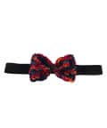 Bow Elastic Hairband - Shaded Black