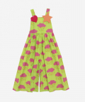 Bewitched Jumpsuit Neon Green And Clouds