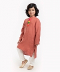Orange Kurta Pyjama Set