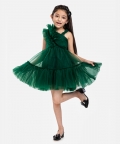 Bottle Green Tulle Dress