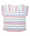 Girls Multi Color Stripe Seersucker 