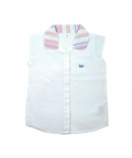 Girls Multi Color Stripe Seersucker 