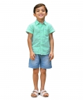 Boys Multi Color Stripe Seersucker 