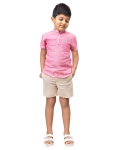 Boys Jujupes Pink Linen 