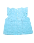 Girls Jujubes Blue Linen  