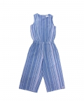 Girls Blue Splasher Jumpsuit