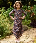 Persian Blue Dhoti Jumpsuit Kids