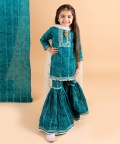 Blue Bandhni Shirt And Sharara
