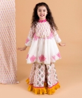 Lotus Print Top With Sharara