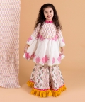 Lotus Print Top With Sharara