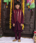 Kurta Jacket Set With Smart Breaches Pant Which Make It Exclusive