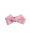 Grosgrain bow clip with knot in dusky pink