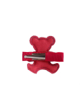 Sequin fuchsia teddy on a clip