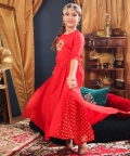 Girl 3Pc Lehenga Set-Red