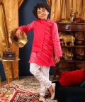 Boy 3Pc Bundi Set-Rani Pink