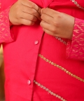 Boy 3Pc Bundi Set-Rani Pink