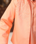 Boy 3Pc Open Jacket Set-Peach