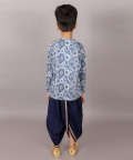 Folklore Boys Navy Kurta With Dhoti