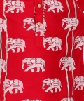 Trunk Tales Boys Red Kurta with Pant set