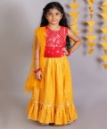 Lil Drama Girls Ghaghra Choli with dupatta set