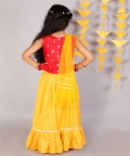 Lil Drama Girls Ghaghra Choli with dupatta set