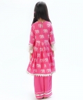 Trunk Tales Girls Pink Kurta With Pant Set