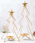 Set Of 2 Candle Stands With Free Scented Pillar Candles