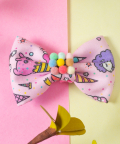 Bubblegum Print Bow Hairclips 