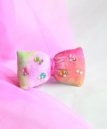 Shades of Pink in Velvet Nylon Hairtie