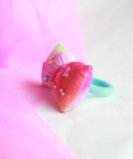 Shades of Pink in Velvet Nylon Hairtie