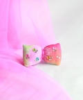 Shades of Pink in Velvet Nylon Hairtie