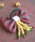 Christmas Bow Hair Tie Band 