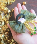 Christmas Glittery Bow Tie Head Band 