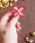 Embellished Butterfly of Xmas Ring