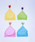 Multicolored Stripe Baby Headbands Set