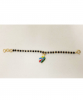 Cciki Bright Rainbow Unicorn Hanging Nazariya in 4 kt gold