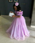 Lilac Off Shoulder Gown