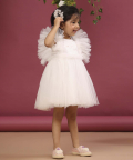Beautiful White Frilly Dress