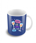 Personalised New Year Mustache Coffee Mug
