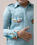 Aqua Island Pathani Kurta Pyjama